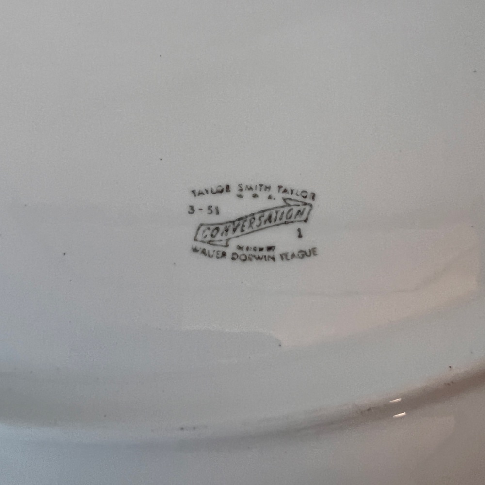 Vintage Taylor Smith Conversation Coffee Tree Serving Platter - Picture 4 of 7
